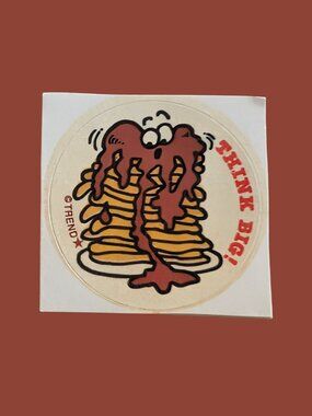 10/$25 Pancakes "Think Big" Scratch & Sniff Retro Sticker